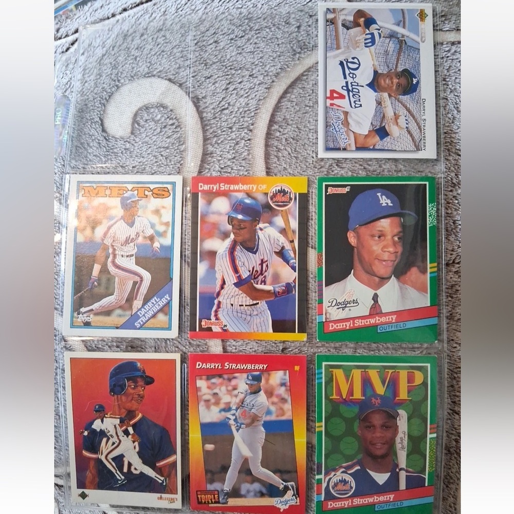 Russ Darryl Strawberry Dodgers Baseball Card